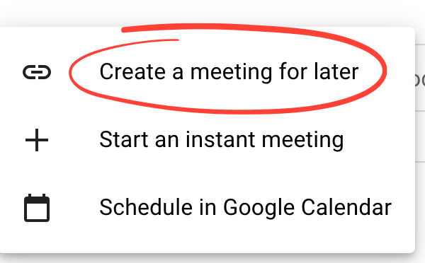 Schedule a Google Meet Murder Mystery